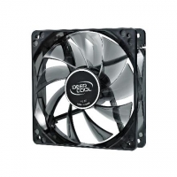 deepcool "WIND BLADE" 80mm  Semi-transparent black fan frame with 4 Blue LED  case ventilation fan