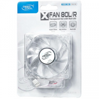 deepcool "XFAN" 80mm transparent frame with red LED case ventilation  Fan
