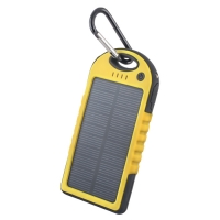 Solar power bank 5000 mAh PB-016 yellow