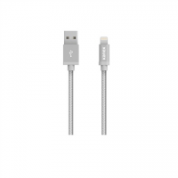 Kanex Premium Lightning to USB 4ft Braided Charge and Sync Cable - Silver