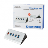 Logilink UA0227 USB 3.0 High Speed Hub 4-Port + 1x Fast Charging Port